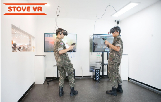 韩国军方通过VR游戏为士兵减压放松