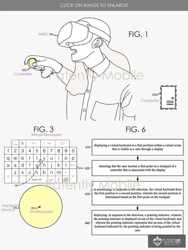 Facebook新专利曝光：用于VR的虚拟键盘触控板